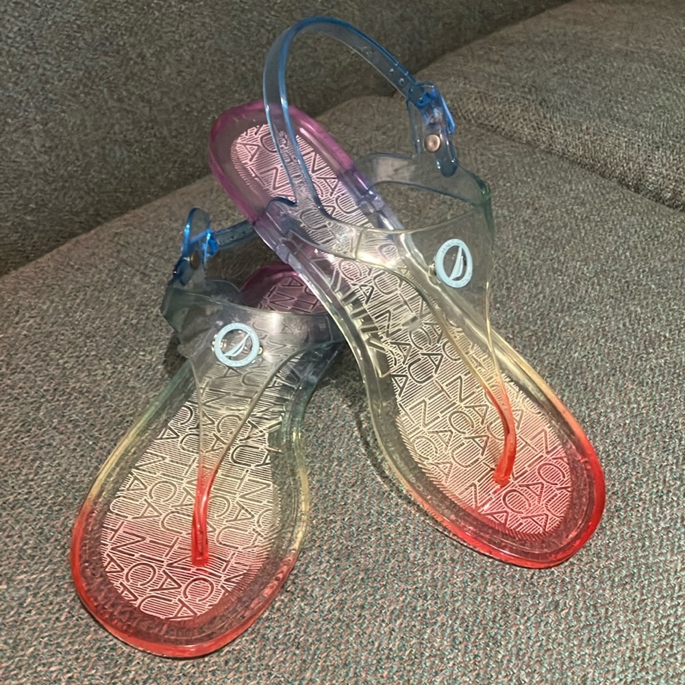 New without Box Nautica Rainbow Transparent Jelly Women's Sandals Size 8